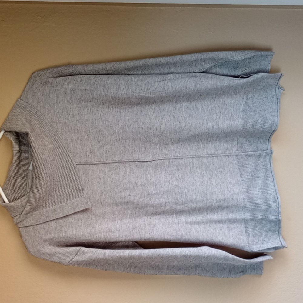 Misslook Gray Minimalist Basic Cotton Blend light weight  sweater Size M